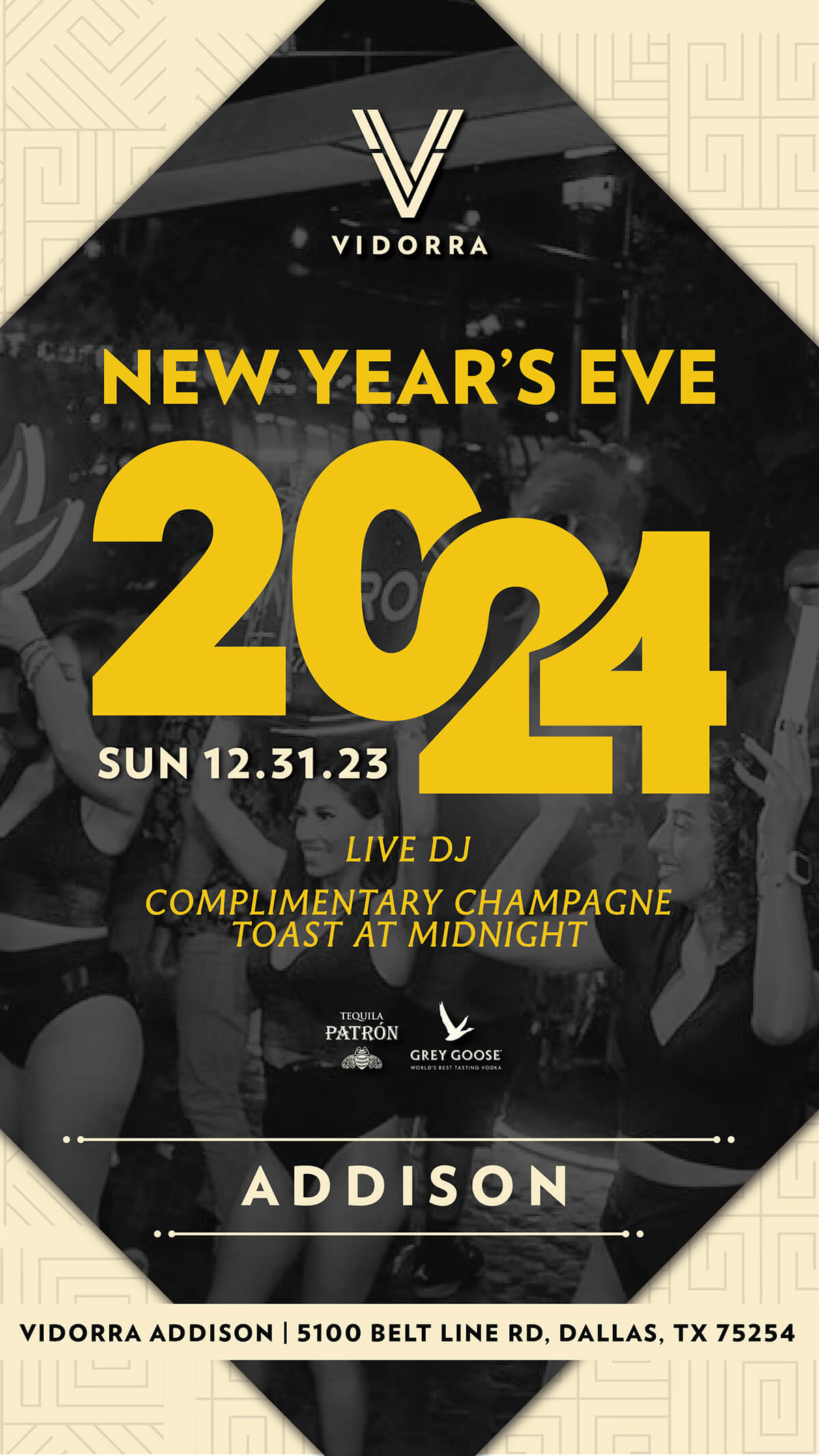 Vidorra Addison NYE 2024 Instastory